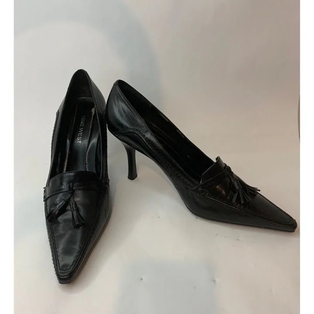 Nine West loafer heels in black size 8.5